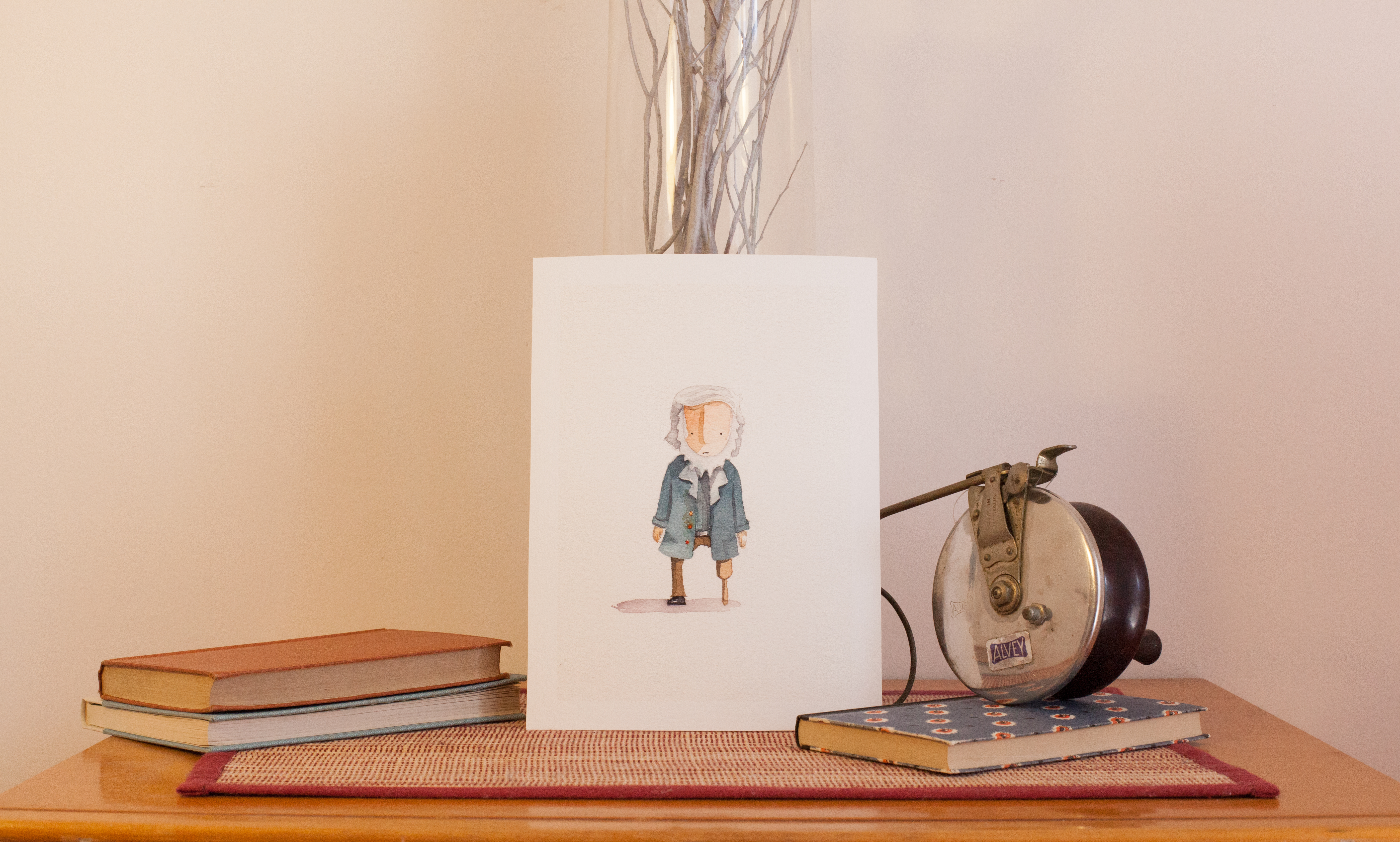 A photograph of Captain Ahab art print